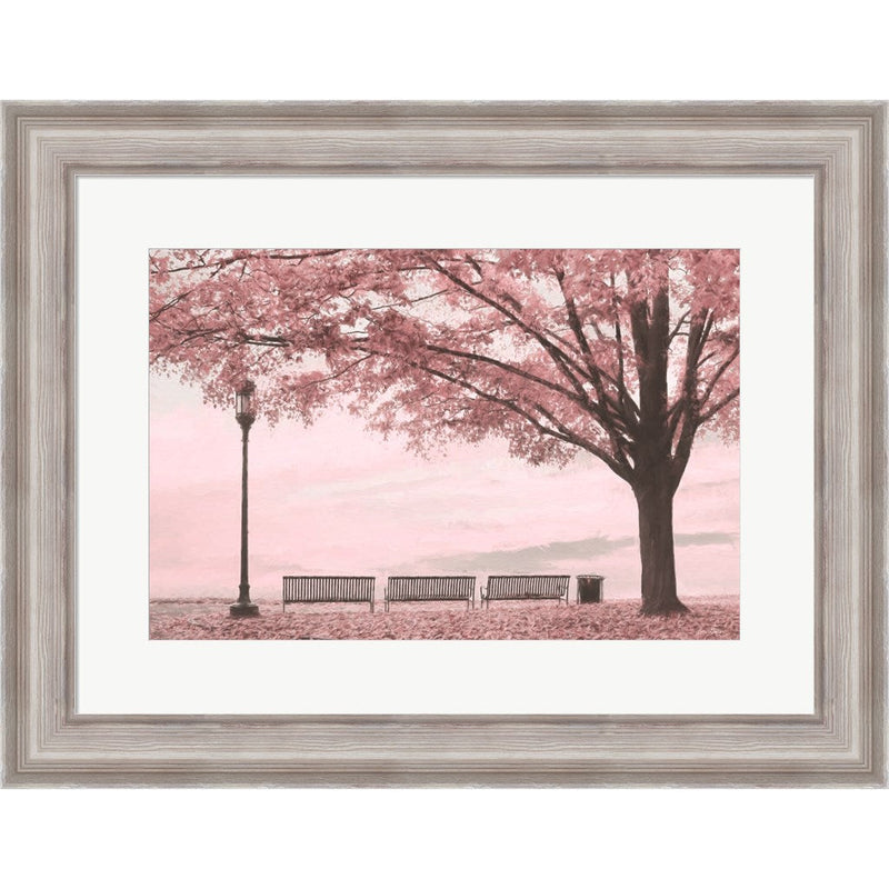 Moody Pink Day in the Park by Lori Deiter, Framed Art