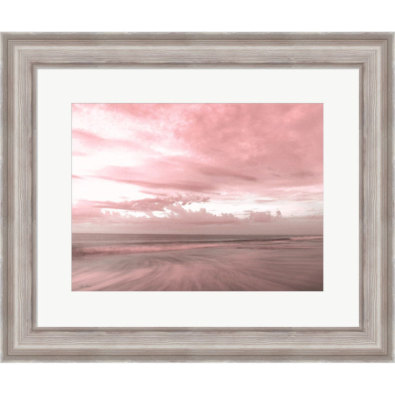 Pink Beach Emotions by Lori Deiter, Framed Art