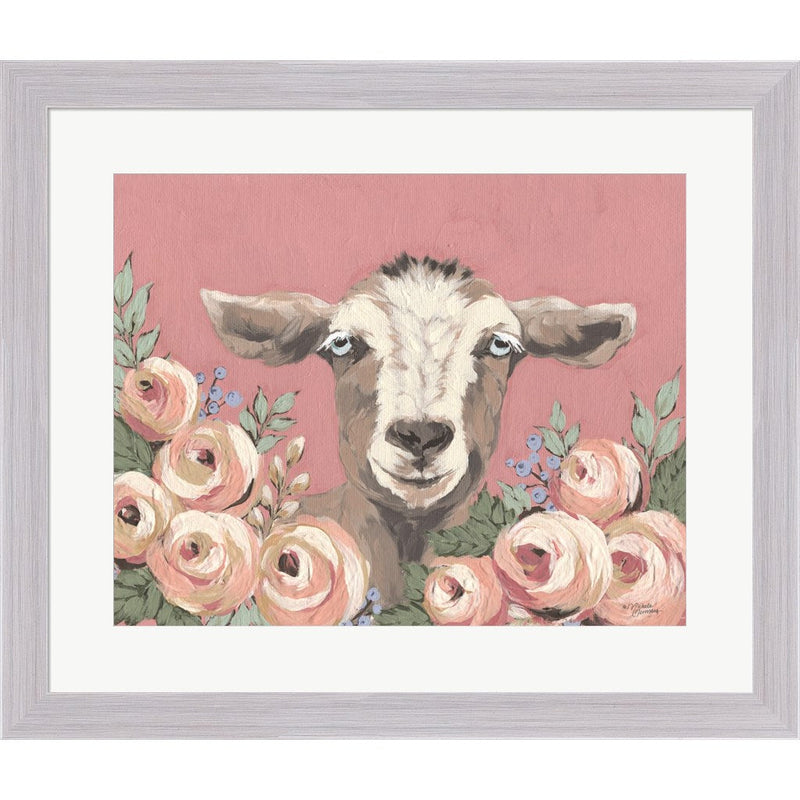 Goat in the Garden by Michele Norman, Framed Art