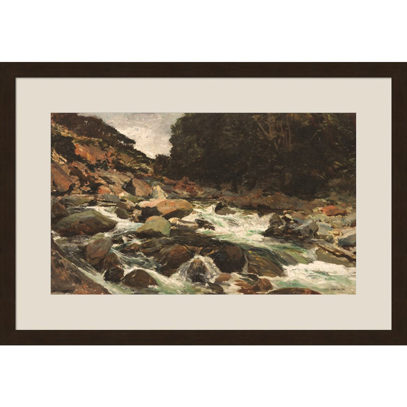 Rocky Stream by Stellar Design Studio, Framed Art