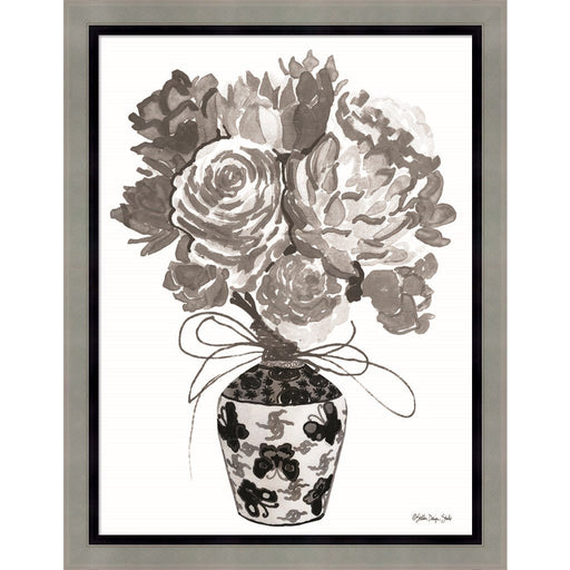 Gray Bouquet by Stellar Design Studio, Framed Art