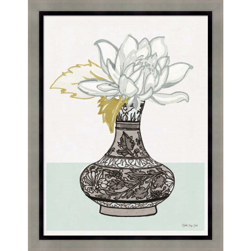 Flower Vase with Pattern I by Stellar Design Studio, Framed Art