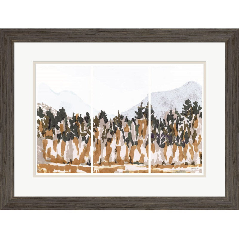 Big Mountain Triptych by Stellar Design Studio, Framed Art