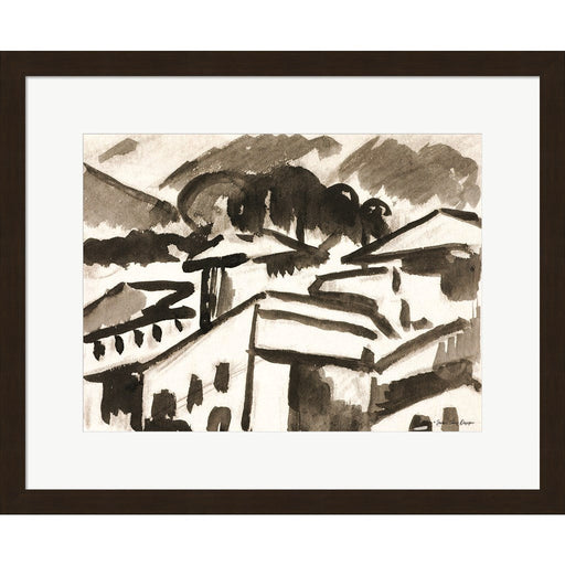 Architecture Drawing by Seven Trees Design, Framed Art
