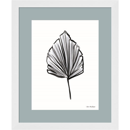 Black Watercolor Leaf by Seven Trees Design, Framed Art