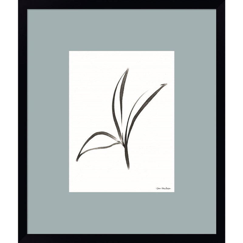 Black Botanical Watercolor by Seven Trees Design, Framed Art