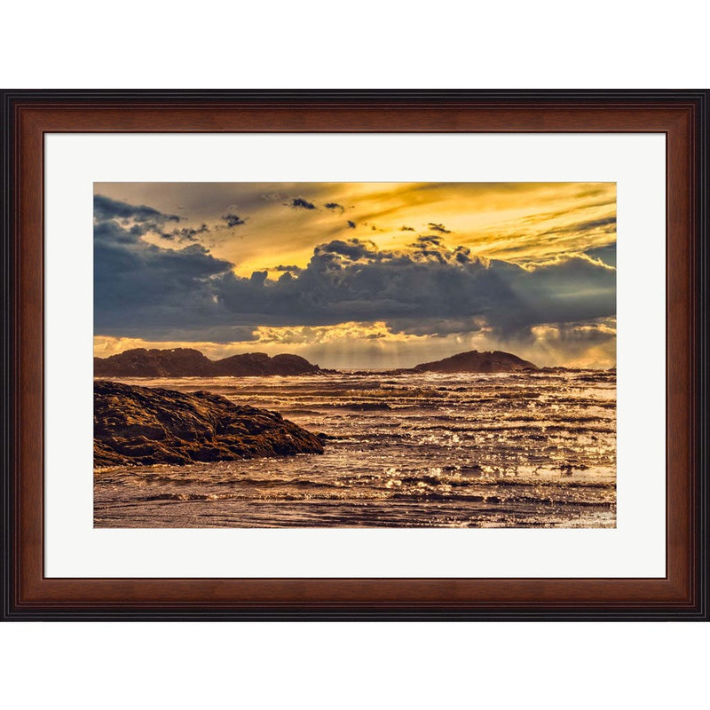 Golden Sky Sunset by Chuck Burdick, Framed Art