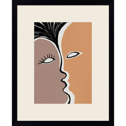 Face to Face 2 by Design Fabrikken, Framed Art