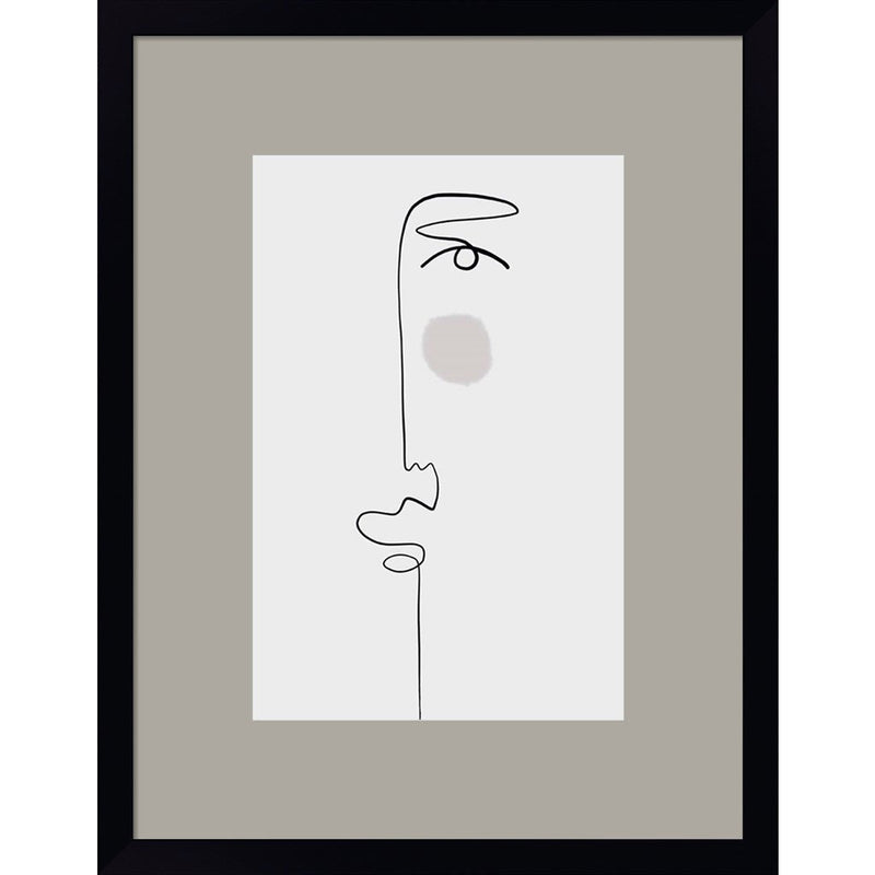 Faces 1 by Design Fabrikken, Framed Art