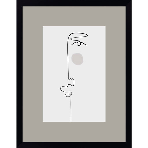 Faces 1 by Design Fabrikken, Framed Art