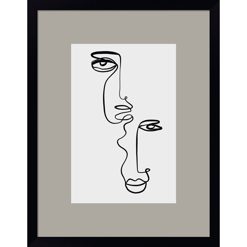 Faces 2 by Design Fabrikken, Framed Art