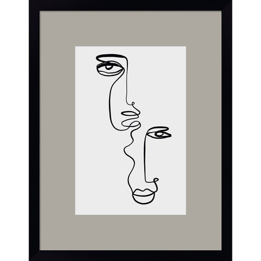 Faces 2 by Design Fabrikken, Framed Art