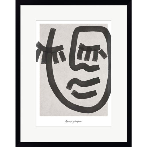 Lignes Grasses 1 by Design Fabrikken, Framed Art