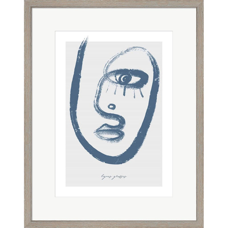 Lignes Grasses 2 by Design Fabrikken, Framed Art