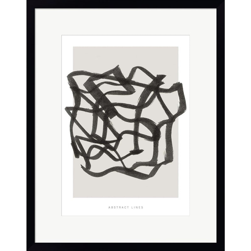 Lines 1 by Design Fabrikken, Framed Art