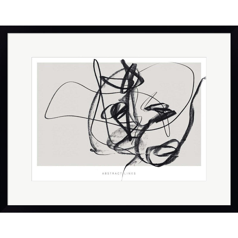 Lines 2 by Design Fabrikken, Framed Art