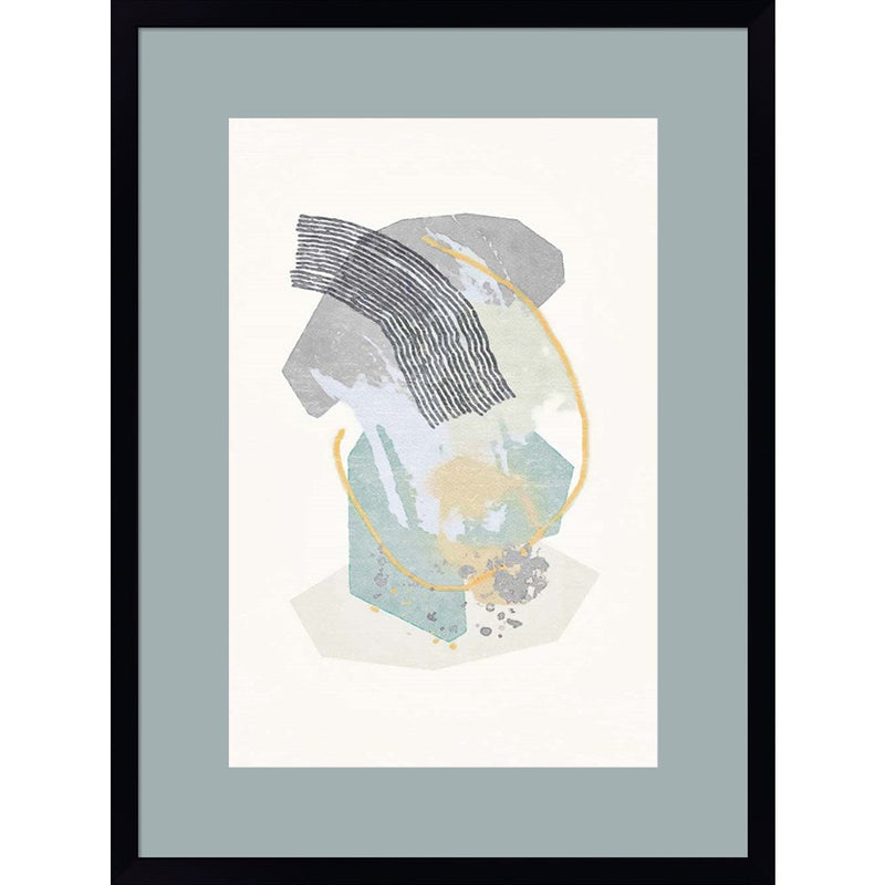 Lichen Rocks No. 1 by Suzanne Nicoll, Framed Art