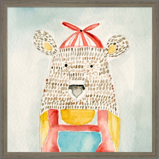 Deanie Beanie Bear by Natalie Timbrook, Framed Art