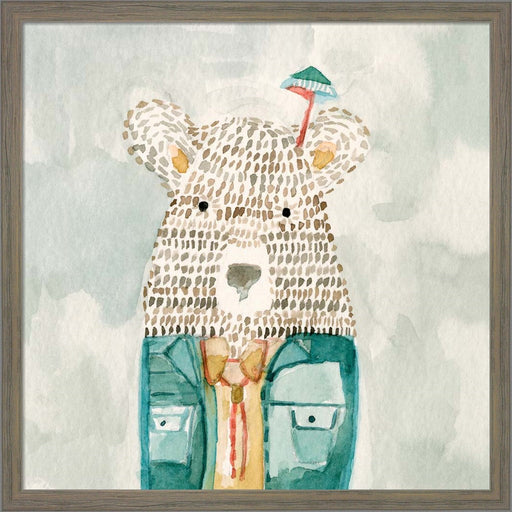 Mr. Bolo Bear by Natalie Timbrook, Framed Art