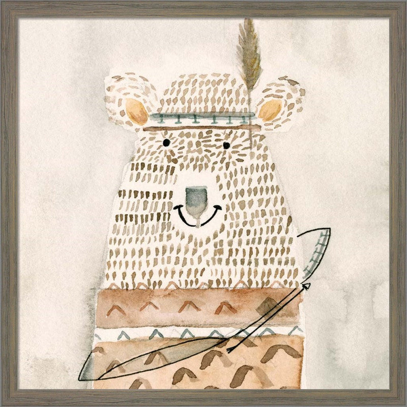 Native Bear by Natalie Timbrook, Framed Art