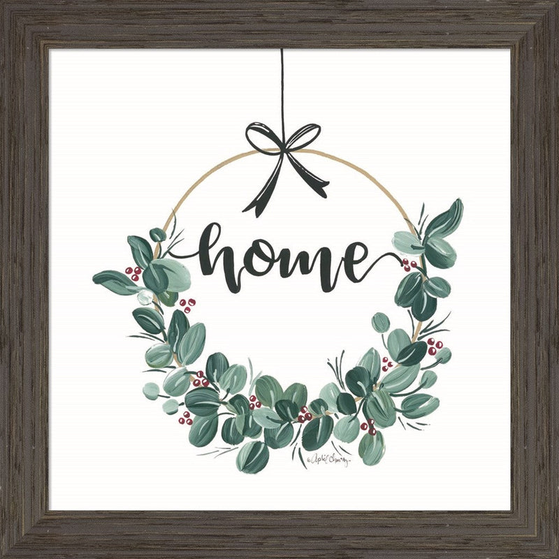 Home Wreath by April Chavez, Framed Art