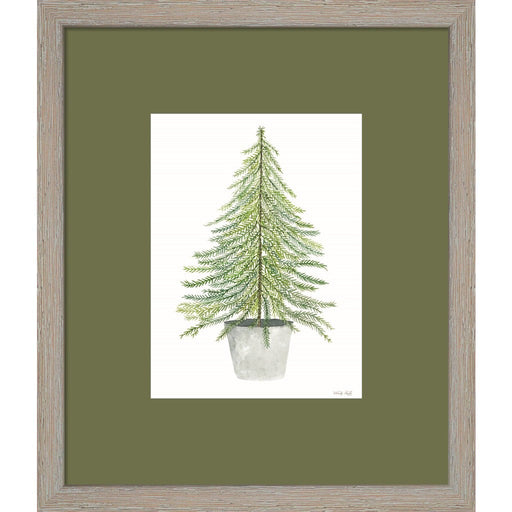 Fir Tree in Pot II by Cindy Jacobs, Framed Art