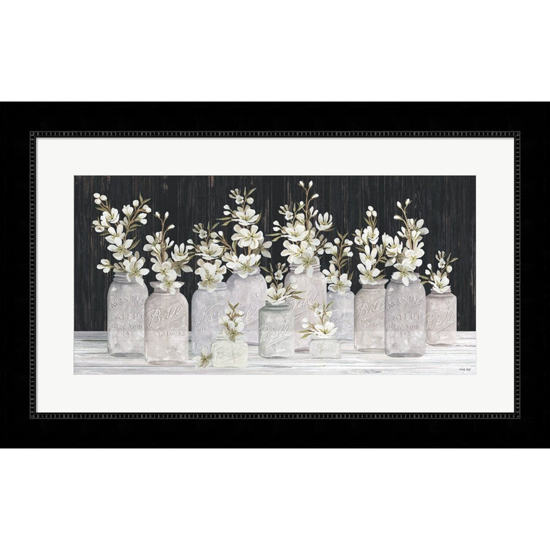 Spring Blooms in a Row by Cindy Jacobs, Framed Art