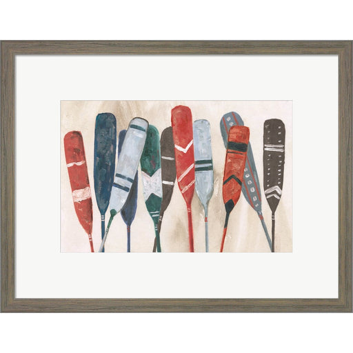 Pattern Paddles by Dogwood Portfolio, Framed Art