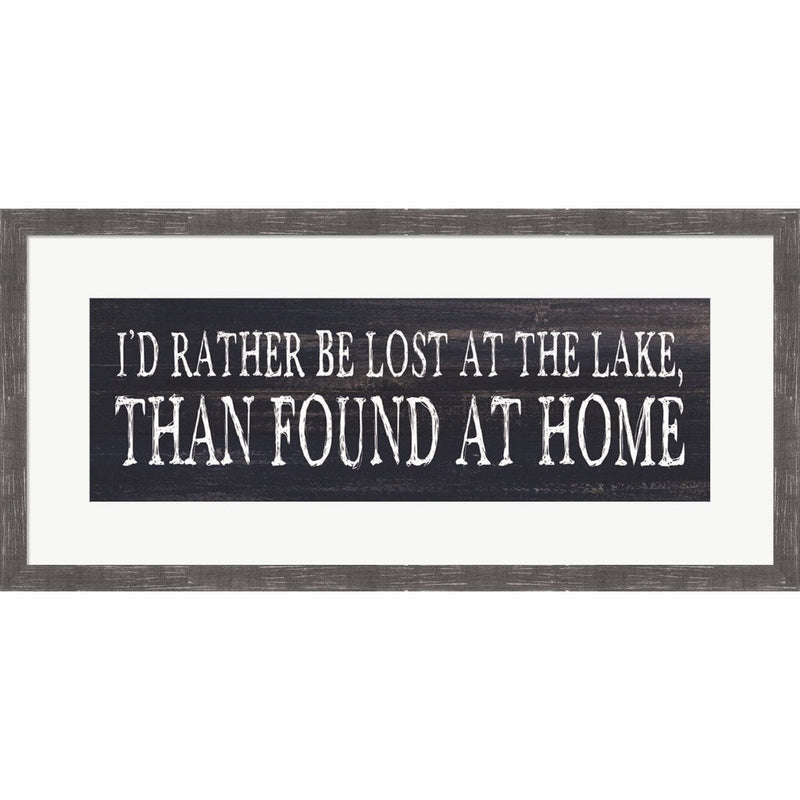 Lost at the Lake by Dogwood Portfolio, Framed Art