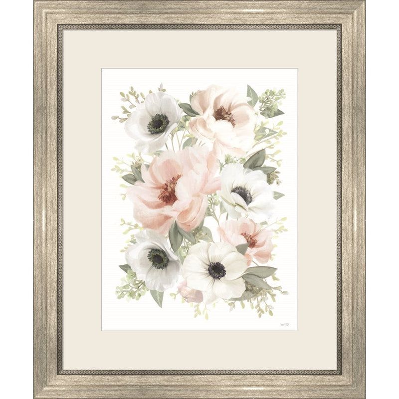 Peony Floral Block by House Fenway, Framed Art