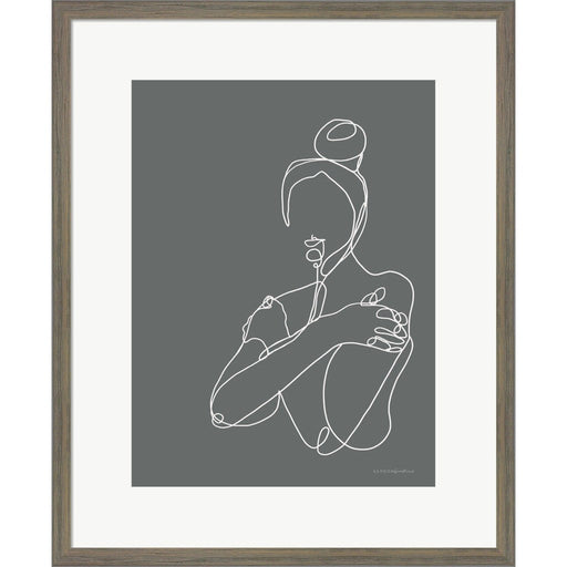 Messy Bun by Kamdon Kreations, Framed Art