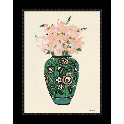 Flower Vase with Pattern II by Stellar Design Studio, Framed Art