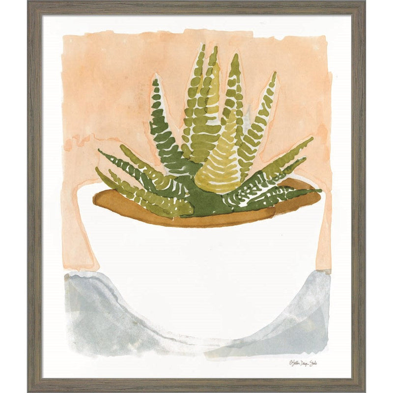 Cacti Bowl by Stellar Design Studio, Framed Art