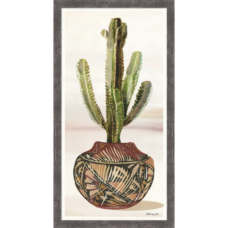 Cactus in Pot 1 by Stellar Design Studio, Framed Art