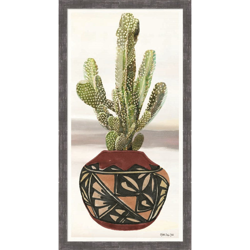 Cactus in Pot 2 by Stellar Design Studio, Framed Art