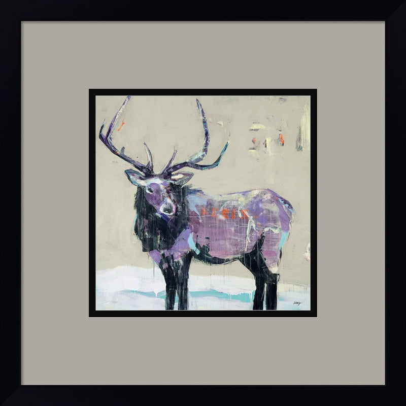 Winter Elk by Kellie Day, Framed Art