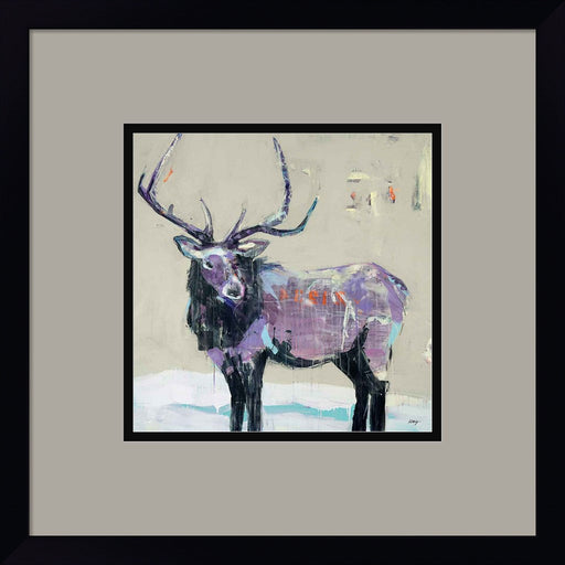 Winter Elk by Kellie Day, Framed Art