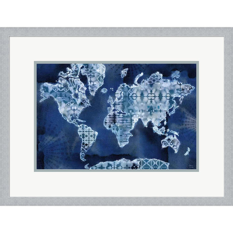 Indigo Splash I by Dina June, Framed Art