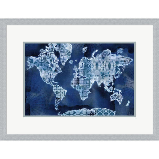 Indigo Splash I by Dina June, Framed Art