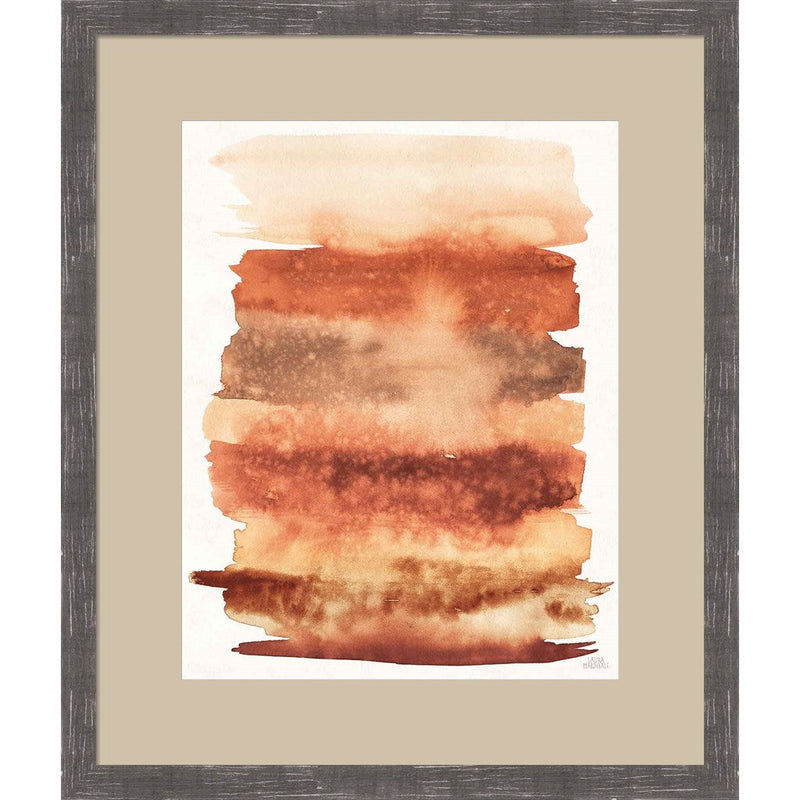 Desert Blooms Abstract II Fall by Laura Marshall, Framed Art