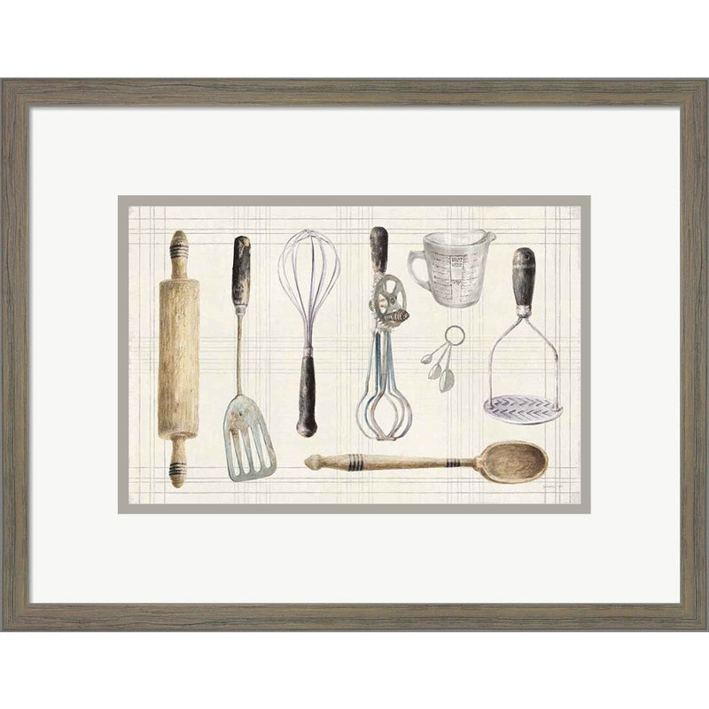 Floursack Kitchen IX Dark by Danhui Nai, Framed Art