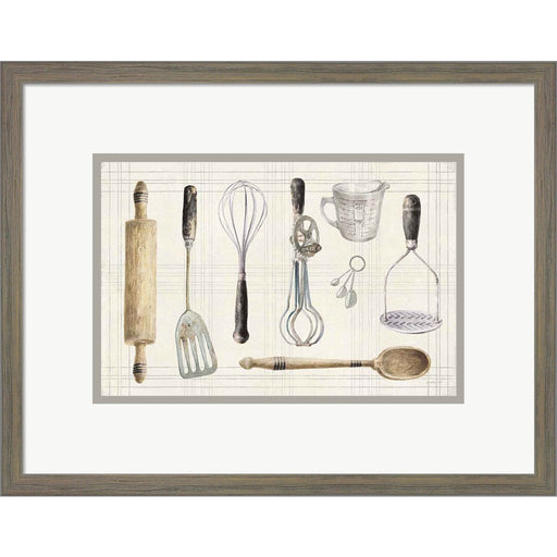 Floursack Kitchen IX Dark by Danhui Nai, Framed Art
