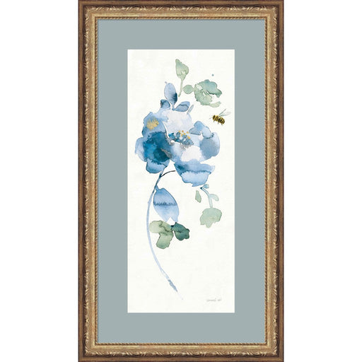 Blues of Summer III Gilded Panel by Danhui Nai, Framed Art