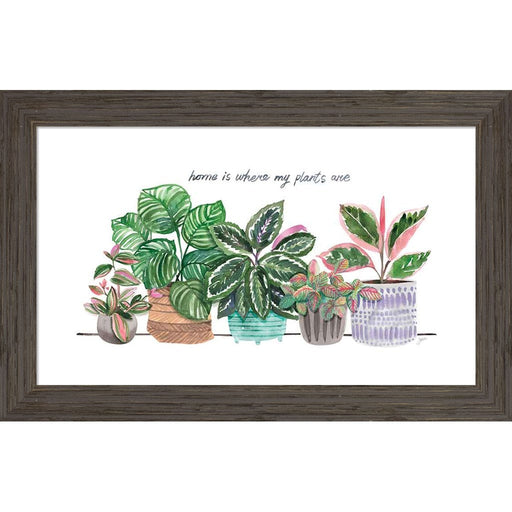 Happy House Plants I by Karyn Panganiban, Framed Art