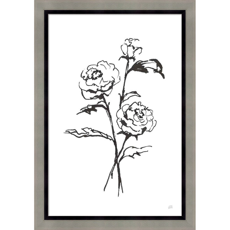 Line Ranunculus I by Chris Paschke, Framed Art
