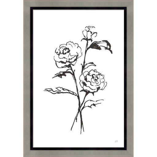 Line Ranunculus I by Chris Paschke, Framed Art