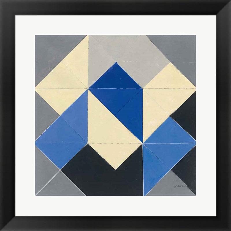 Triangles IV by Mike Schick, Framed Art