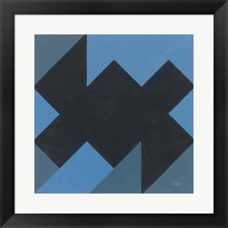 Triangles II by Mike Schick, Framed Art