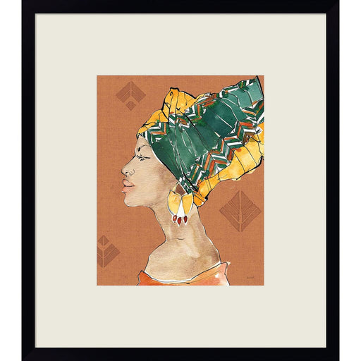 African Flair VII Warm by Anne Tavoletti, Framed Art
