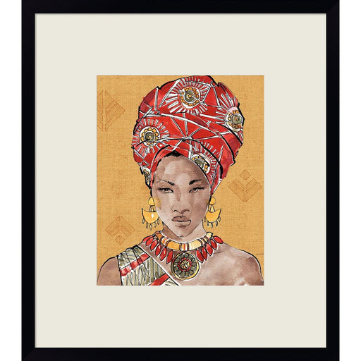 African Flair IV Warm by Anne Tavoletti, Framed Art